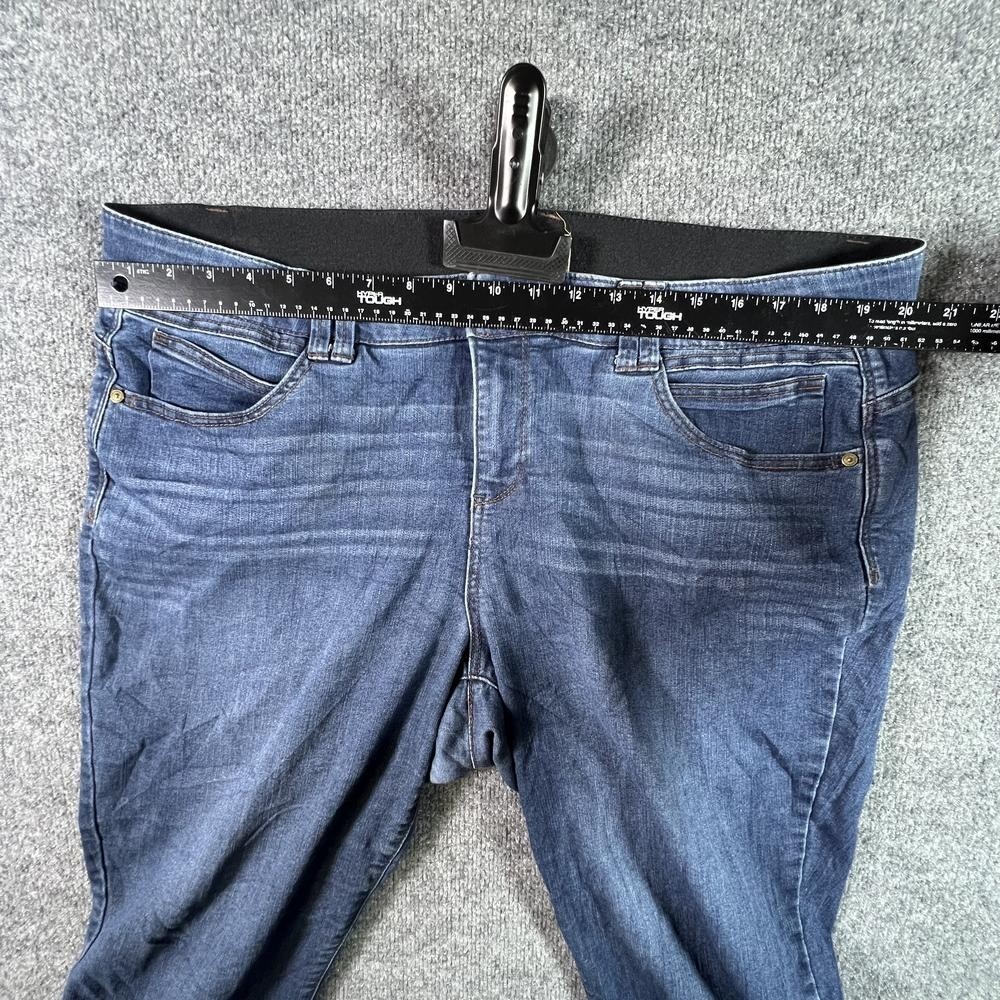 Democracy Ab Technology Skinny Jeans Womens 18W Blue Faded Stretch WNBB1873L8 - Picture 2 of 16